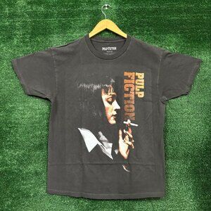Quentin Tarantino's Pulp Fiction Mia Wallace Smoking Poster T-Shirt Size Medium